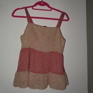 Floral Tiered Tank Top